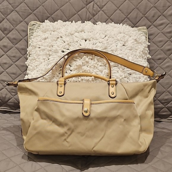 Maxx New York Handbags - Maxx New York Tan Tote Handbag with Removeable Shoulder Strap